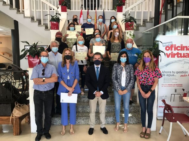 Quince desempleados de Lorquí mejoran sus opciones de empleo formándose en albañilería con el SEF