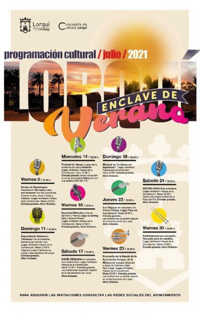 Lorquí oferta una variada programación cultural veraniega