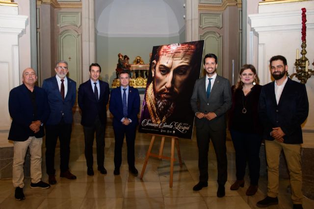 Lorquí presenta su cartel de Semana Santa 2024 con el rostro del Nazareno de Salzillo como protagonista