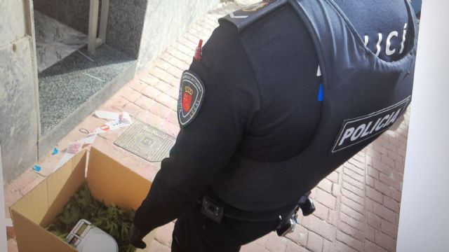 Policial Local de Lorquí detiene a un varón por un presunto delito de tráfico de drogas