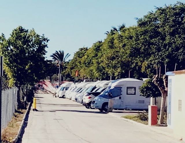 Lorquí acogió a más de un centenar de autocaravanas este fin de semana