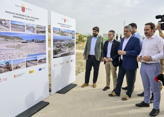 El nuevo Parque Inundable de Lorquí ya está en funcionamiento para minimizar el riesgo de inundaciones ante fuertes lluvias