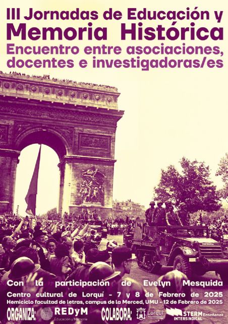 Lorquí se convierte, por segundo año, en sede de las III Jornadas Regionales de Educación y Memoria Histórica