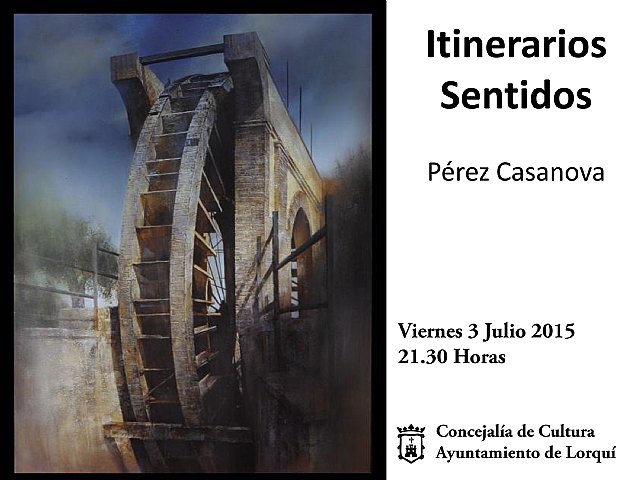 El Ayuntamiento de Lorquí se convierte en ‘galería’ para exponer la obra del pintor Pérez Casanova