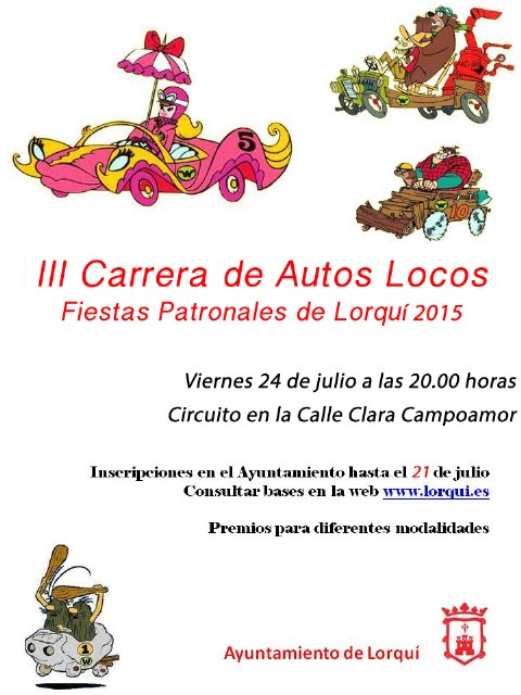 Lorquí celebra la III Carrera de Autos Locos de fabricación manual y sin motor