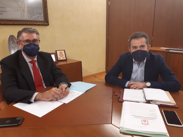 El Presidente de la CHS ha mantenido una reunión de trabajo con el alcalde de Lorquí