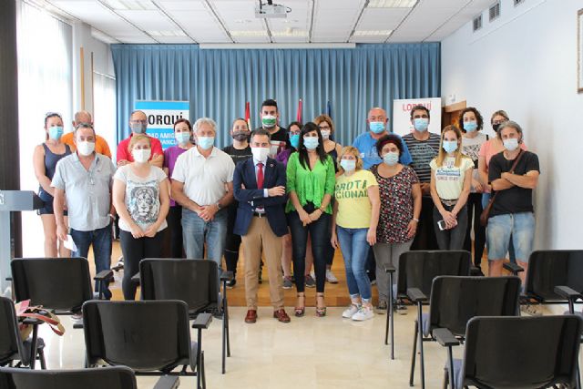 El Ayuntamiento de Lorquí presenta el programa mixto de empleo y formación 'Recuperación cabezos de Lorquí III'