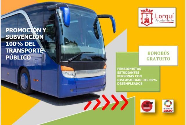 El ayuntamiento de Lorquí amplía la bonificación el 100% del transporte público hasta final de año