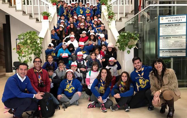 60 chicos y chicas del grupo scout Ítaca de Las Torres de Cotillas visitan Lorquí