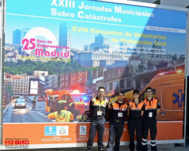 Protección Civil Lorquí y Valle de Ricote en Las Jornadas de SAMUR MADRID 2016