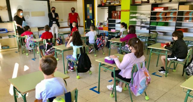 Más de mil alumnos comienzan hoy el curso de forma presencial en Lorquí